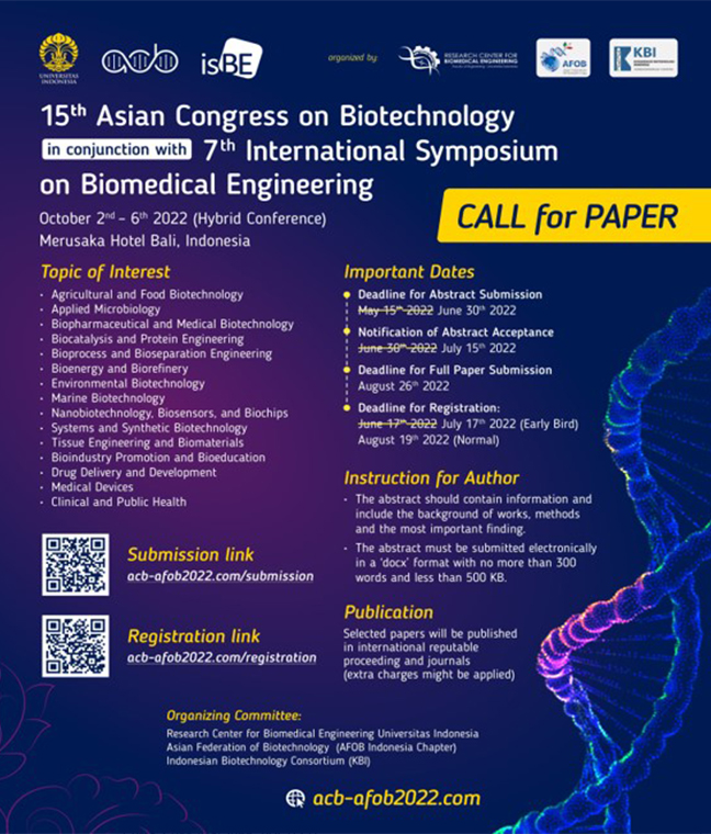 The 15th Asian Congress on Biotechnology