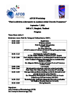 AFOB Workshop- Health & Nutrition Asia 2022